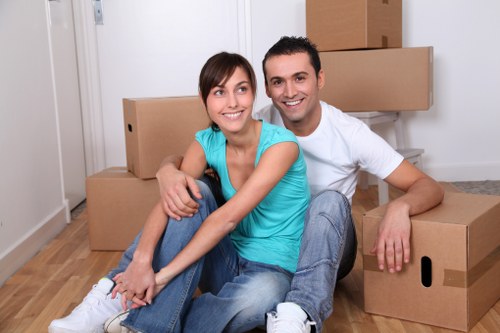 Seasonal household items arranged for storage